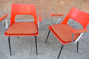 Fiberglass arm chairs