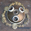 Brass Rosette Flush Mount Light