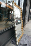 Italian Hollywood Regency Ruffle Frame Gilt Mirror