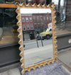 Italian Hollywood Regency Ruffle Frame Gilt Mirror