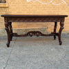 Carved Walnut Jacobean Refectory Console Dining Table