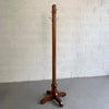 Midcentury Maple Standing Coat Rack