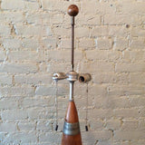 Machine Age Handmade Post-War Trench Art Floor Lamp