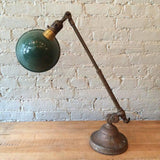 O.C. White Brass Task Lamp