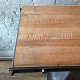 Industrial Butcher Block Console