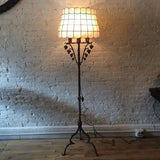 Antique Gothic Wrought Iron Floor Lamp Attributed To Samuel Yellin