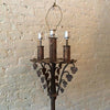 Antique Gothic Wrought Iron Floor Lamp Attributed To Samuel Yellin