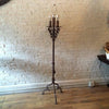 Antique Gothic Wrought Iron Floor Lamp Attributed To Samuel Yellin