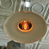 Curved Milk Glass Pendant Lights