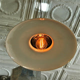 Curved Milk Glass Pendant Lights