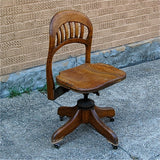 Vintage Wood Office Chairs