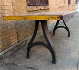 Factory Butcher Block Table