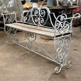 Wrought Iron Bench